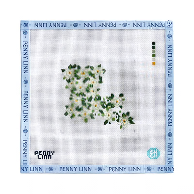 STATE FLOWERS - LOUISIANA 4" x 4 18 Mesh EVELYN HENSON