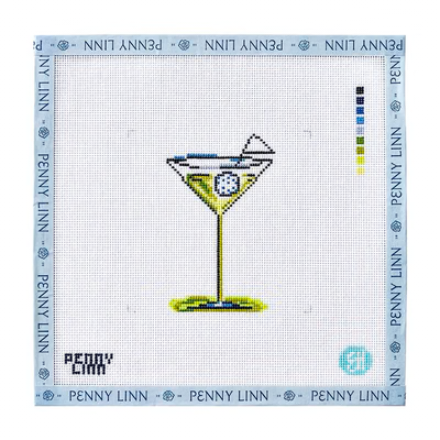 GOLF COCKTAIL 4" x 4" 18 Mesh EVELYN HENSON