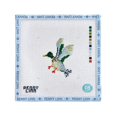 FLYING MALLARD 4" x 4" 13 Mesh EVELYN HENSON