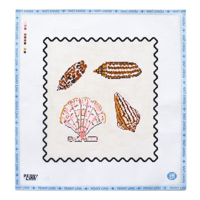 PINK SHELLS 12" x 12" 13 Mesh EVELYN HENSON