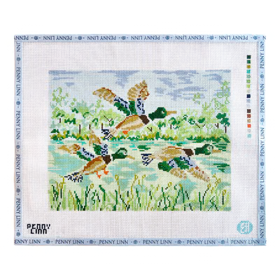 MALLARD SKIES 11" x 8.5" 13 Mesh EVELYN HENSON