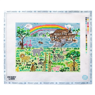 NOAH'S ARK 8.5" x 11" 13 Mesh EVELYN HENSON