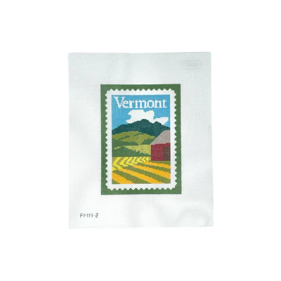 VERMONT STAMP 7 x 5 18 Mesh FORGET ME NOT NEEDLEWORKS