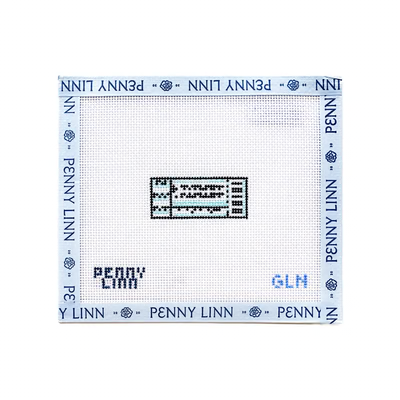 MINI TICKET 1.5" x 1.5" 18 Mesh GRANDIN LANE NEEDLEPOINT