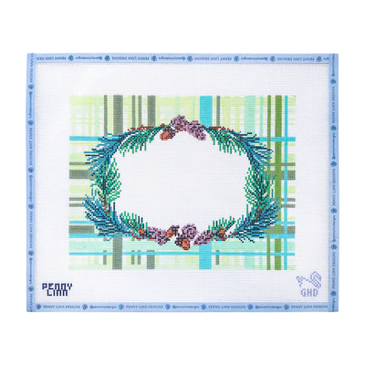 PINE CONE WREATH 8.5" x 11" 13 Mesh GREY HALL DESIGN