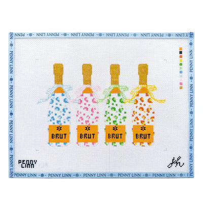 CHEETAH GROUP PAINTED CHAMPAGNE 10" x 7" 13 Mesh J. HALL DESIGNS