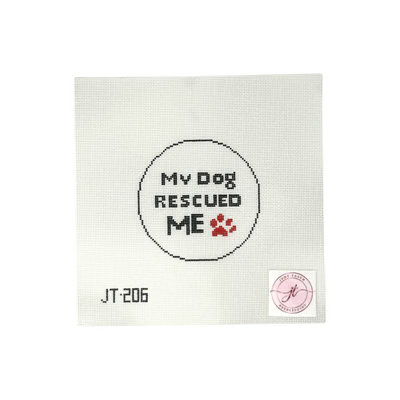JT206 RESCUED 4" x 4" 18 Mesh JUDY TASCH NEEDLEPOINT