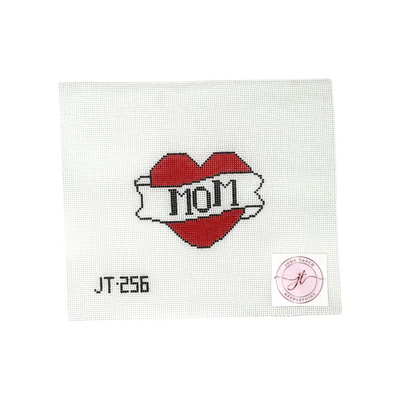 JT256 MOM TATTOO 3" x 3.5" 18 Mesh JUDY TASCH NEEDLEPOINT