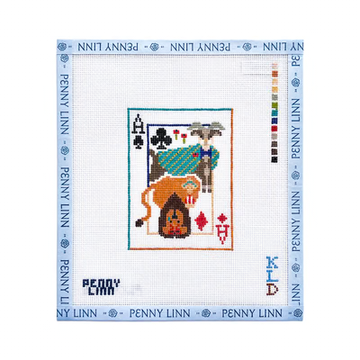 TIN MAN JACK CARD 5.2" x 3.9" 18 Mesh KAITLIN LANE DESIGNS