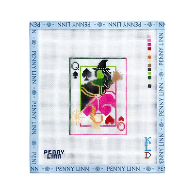 WICKED QUEEN CARD 5.2" x 3.9" 18 Mesh KAITLIN LANE DESIGNS