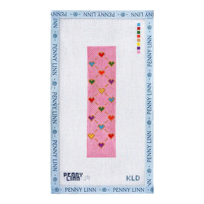 PRIDE HEART KEYFOB 6.25" x 1.5" 18 Mesh KAYLA LOU DESIGNS