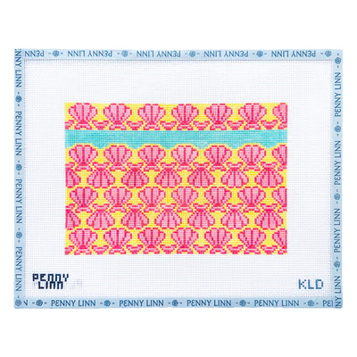 SHE SELLS SEASHELLS-PALM BEACH 6" x 9" 13Mesh KAYLA LOU DESIGNS