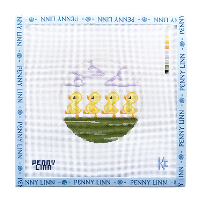 4 LITTLE DUCKLINGS 4" x 4" 18 Mesh KYRA COTTER DESIGN
