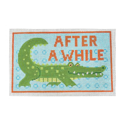 LL156G AFTER A WHILE CROCODILE 4" x 6.5" 18 Mesh Labors Of Love