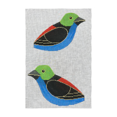 LL307U PARADISE TANAGER 3.5" x 4.5" each (2) 18 MESH Labors Of Love