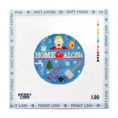 HOME ALONE 4" x 4" 18 Mesh LAZY DOODLE DESIGNS