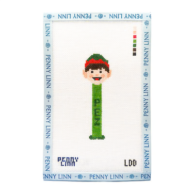 ELF CHRISTMAS PEZ 4.5" x 1.4" 18 Mesh LAZY DOODLE DESIGNS