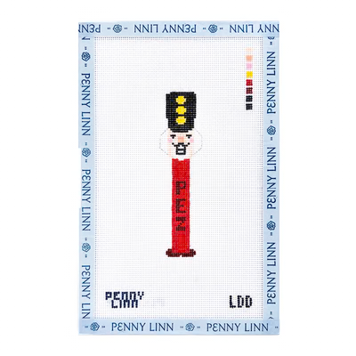 NUTCRACKER CHRISTMAS PEZ 4.6" x 1.2" 18 Mesh LAZY DOODLE DESIGNS