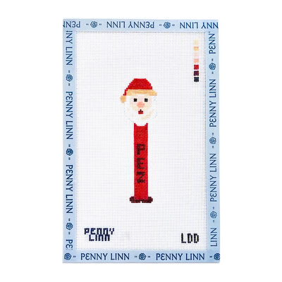 SANTA CHRISTMAS PEZ 4.5" x 1.3" 18 Mesh LAZY DOODLE DESIGNS