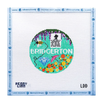 BRIDGERTON 4" x 4" 18 Mesh LAZY DOODLE DESIGNS