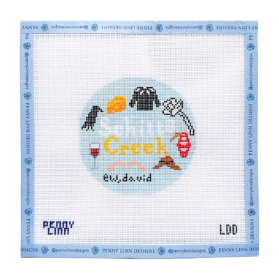 SCHITT'S CREEK 4" x 4 18 Mesh LAZY DOODLE DESIGNS