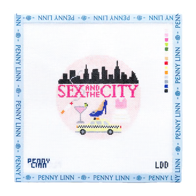 SEX AND THE CITY 4" x 4 18 Mesh LAZY DOODLE DESIGNS