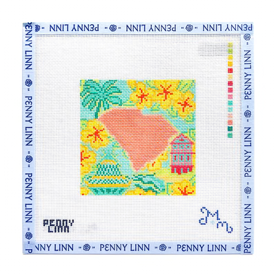 SOUTH CAROLINA - PALMETTO POP 4" x 4" 18 Mesh MARIE & MAXWELL