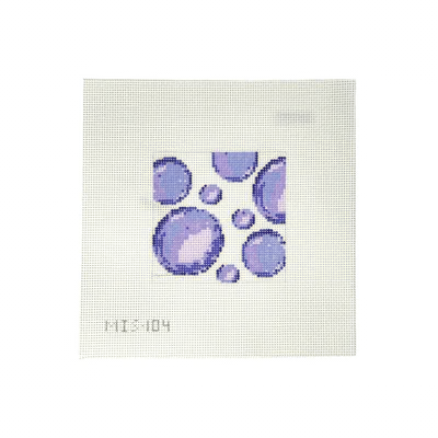 BUBBLES LAVENDER 5" x 5" 13 Mesh MIMI IN STITCHES