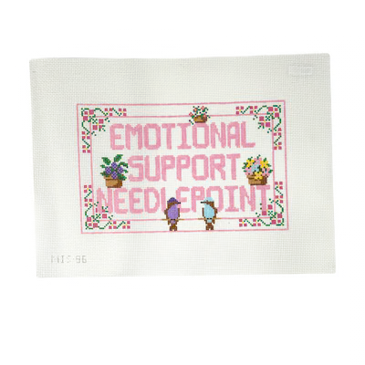 EMOTIONAL SUPPORT NDLPT 6" x 10.5" 13 Mesh MIMI IN STITCHES