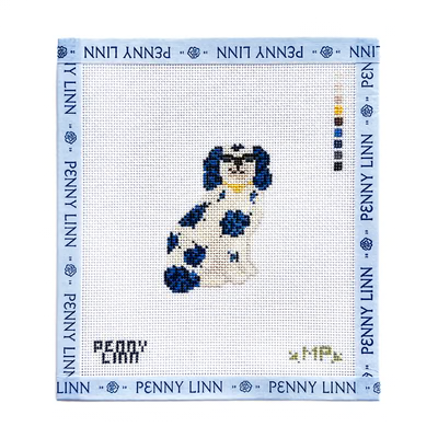 STAFFORDSHIRE DOG LEFT 3" x 2.1"18 Mesh MP STITCHERY