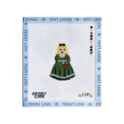 VINTAGE CAROLER- ELOISE 3" x 2" 18 Mesh MP STITCHERY