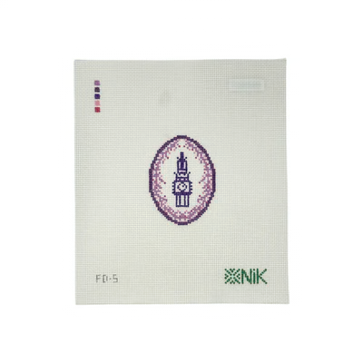 FLEUR DE BIG BEN 3" x 2.2" 18 Mesh NIKSTITCH