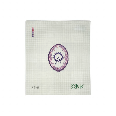 FLEUR DE FERRIS 3" x 2.2" 18 Mesh NIKSTITCH