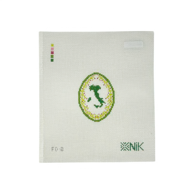 FLEUR DE ITALY 3" x 2.2" 18 Mesh NIKSTITCH