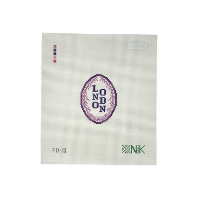 FLEUR DE LONDON 3" x 2.2" 18 Mesh NIKSTITCH