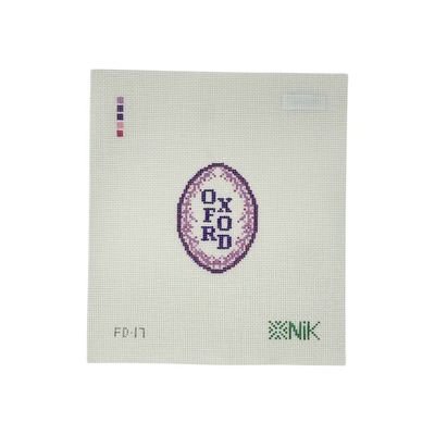 FLEUR DE OXFORD 3" x 2.2" 18 Mesh NIKSTITCH