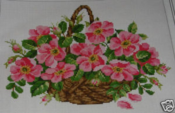 EMS083 Ellen Maurer-Stroh Wild Roses Basket CCS Pattern