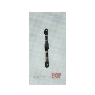 POP-221 FLOSS BLACK 4.33 x 0.44" 18 Mesh POP NEEDLE ARTS