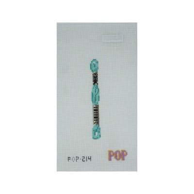 POP-214 FLOSS AQUA 4.33 x 0.44" 18 Mesh POP NEEDLE ARTS
