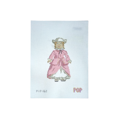 POP-162 RIDING ELIZABETH 5.39 x 3" 18 Mesh POP NEEDLE ARTS