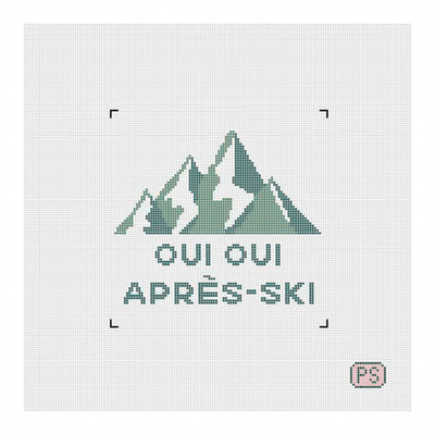 PS-87 PETITE OUI OUI APRES SKI 5" x 5" 18 Mesh PREPSETTER