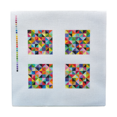 KALEIDOSCOPE COASTER SET 13 10" x 10" 13 Mesh TEW DESIGNS