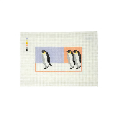 MARCH OF THE PENQUINS 3.25" x 6" 13 Mesh TEW DESIGNS