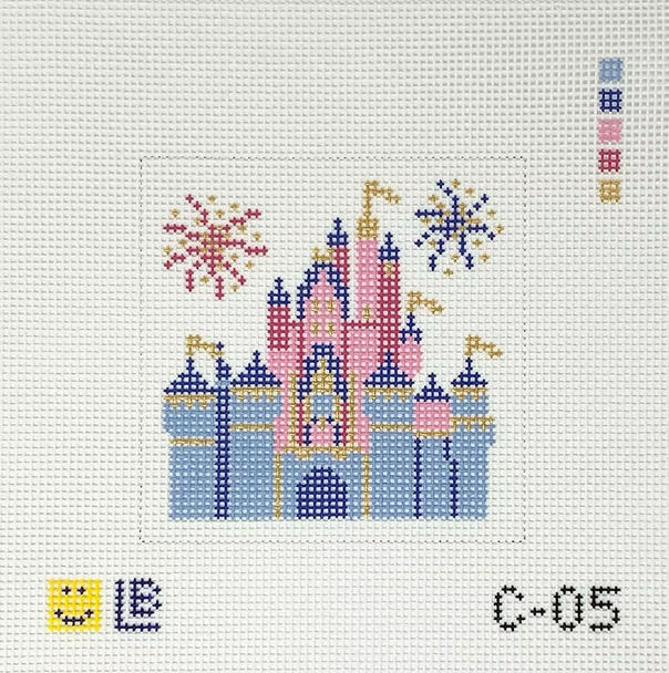 C-05 Big Castle 5.25w x 5.25h 10 Mesh LAUREN BLOCH DESIGNS