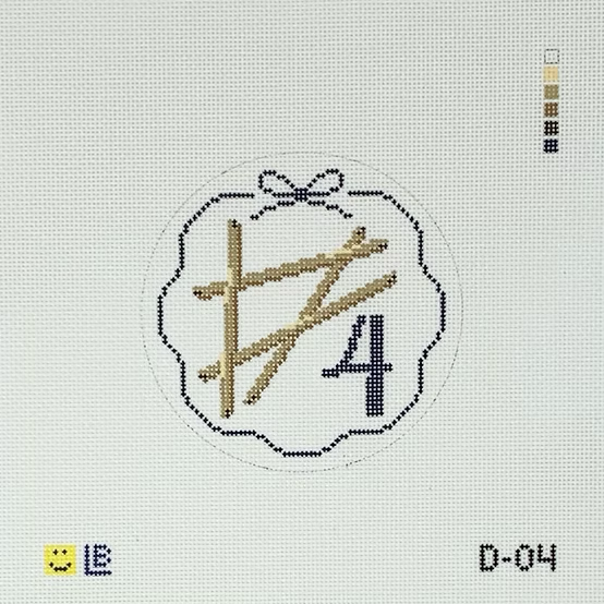 D-04 4 - Stretcher Bars 4" Round 18 Mesh LAUREN BLOCH DESIGNS