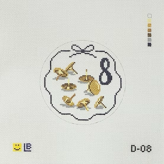 D-08 8 - Brass Tacks 4" Round 18 Mesh LAUREN BLOCH DESIGNS