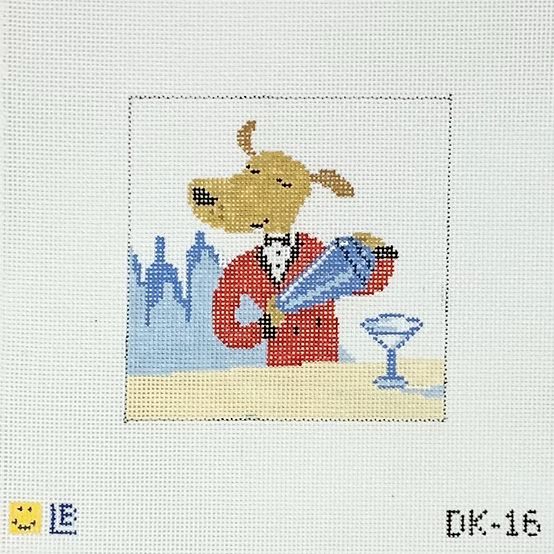 DK-16 Shaken Mutt-ini 4w x 4h 18 Mesh LAUREN BLOCH DESIGNS