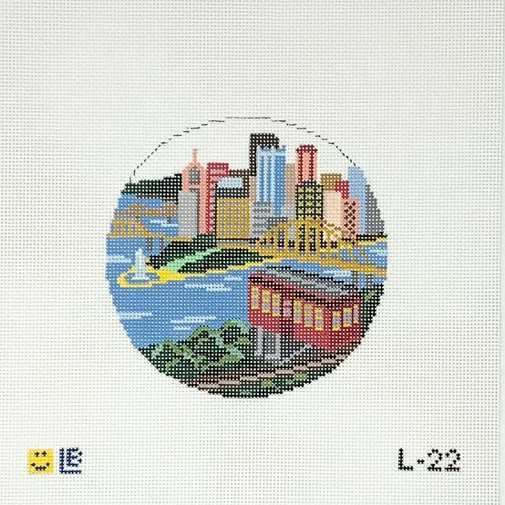 L-22 Pittsburgh  Incline 4.5" Round 18 Mesh LAUREN BLOCH DESIGNS
