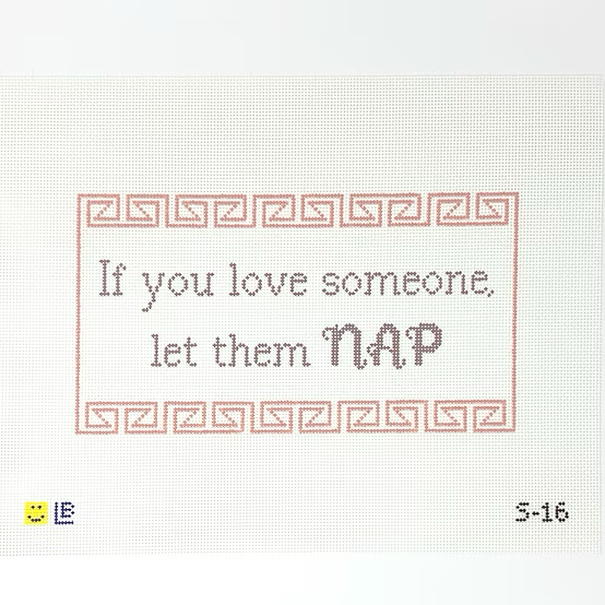 S-16 Let Them Nap 10.5w x 5.75 13 Mesh LAUREN BLOCH DESIGNS