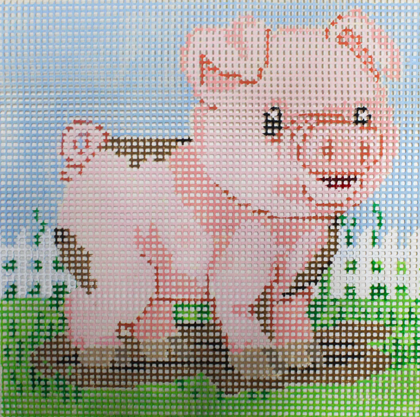 Qulckpoint Little Moon 6-025 Piggy 9 x 9 25 Sandra Gilmore 6 Mesh